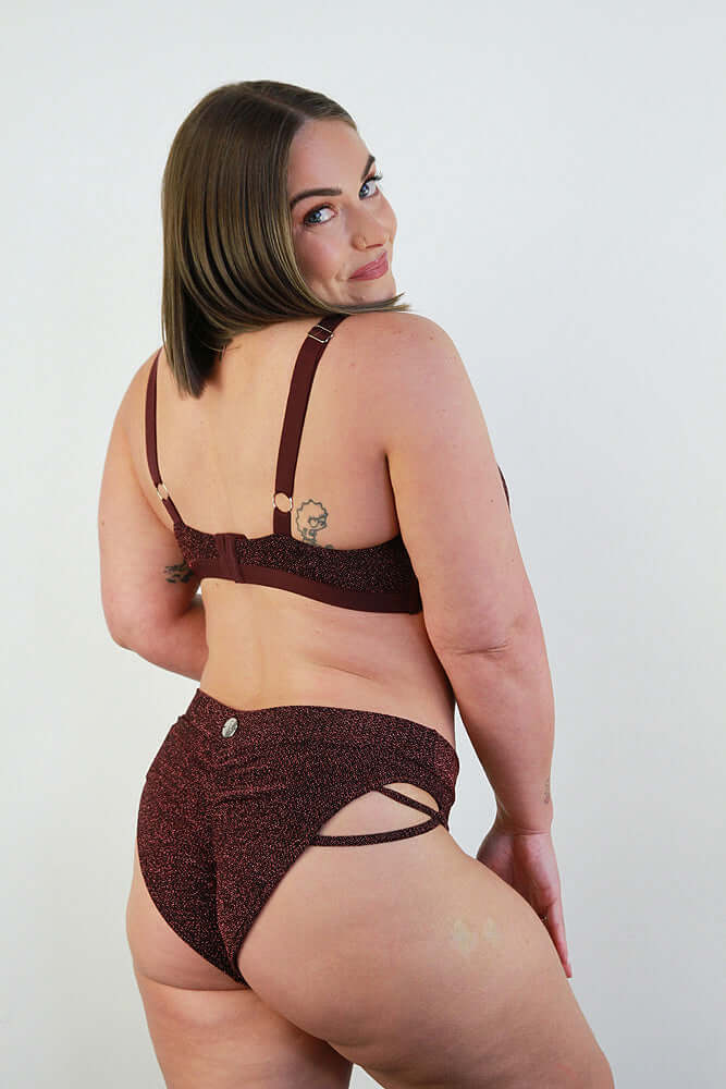 Glitteratti Plunge Bra Pink