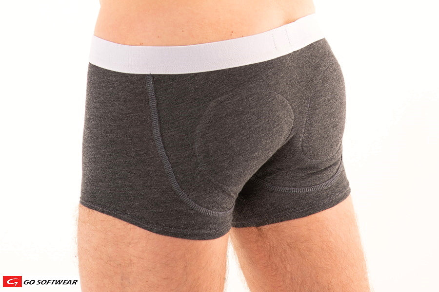 Go Softwear 2723 Men's Boost Boxer Brief - Charcoal