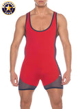 AMERICAN JOCK 8213 Men's Phys Ed Wrestler - Red