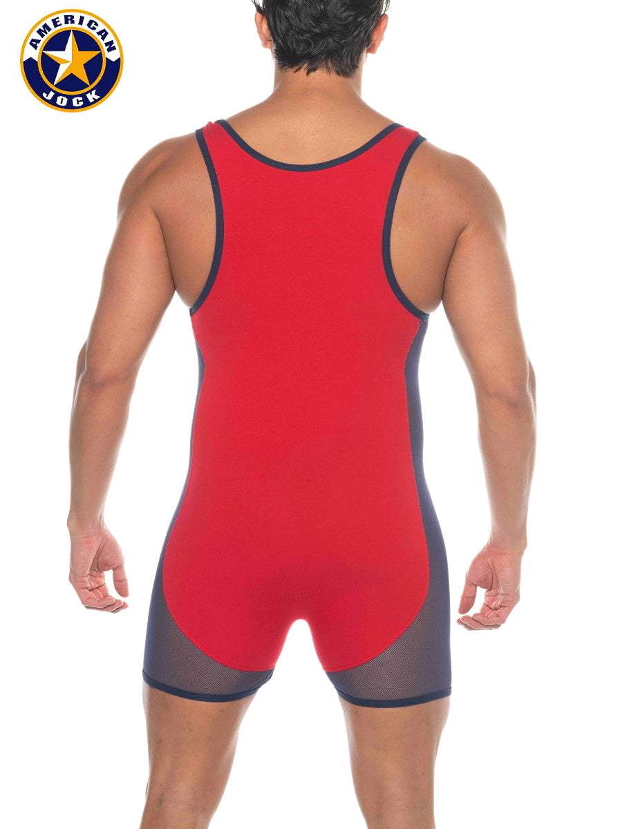 AMERICAN JOCK 8213 Men's Phys Ed Wrestler - Red