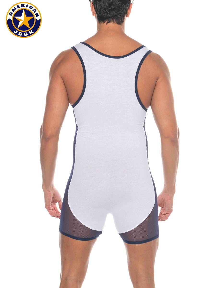 AMERICAN JOCK 8213 Men's Phys Ed Wrestler - White