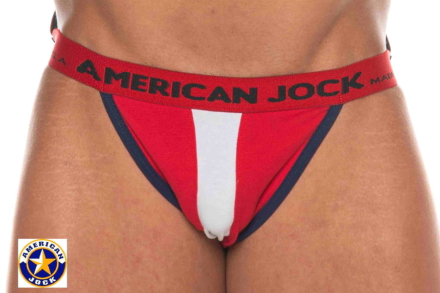 AMERICAN JOCK 8219 Men's Phys Ed Jockstrap - Red
