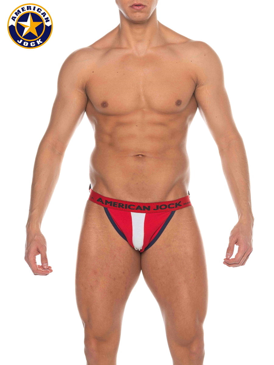AMERICAN JOCK 8219 Men's Phys Ed Jockstrap - Red