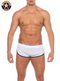 AMERICAN JOCK 8206 Men's Phys Ed Cool Down Short - White