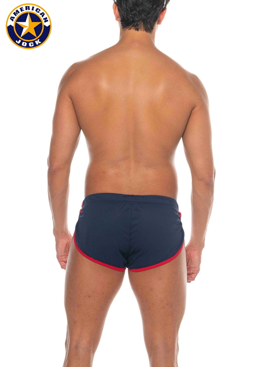 AMERICAN JOCK 8206 Men's Phys Ed Cool Down Short - Navy