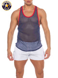 AMERICAN JOCK 8205 Men's Phys Ed Bodybuilder Tank - Navy