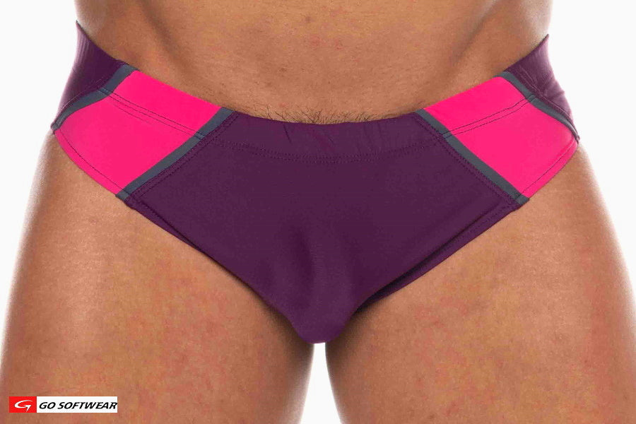 Go Softwear 4513 Men's Majorca Bikini Swim - Plum