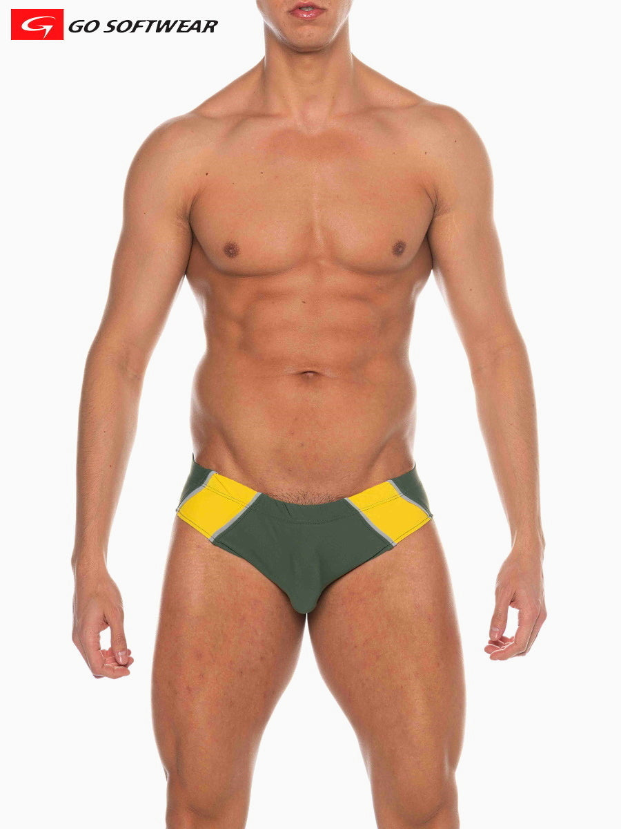 Go Softwear 4513 Men's Majorca Bikini Swim - Olive