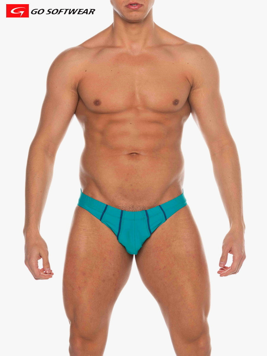 Go Softwear 4506 Men's La Palma 'Buns' Bikini Swim - Teal