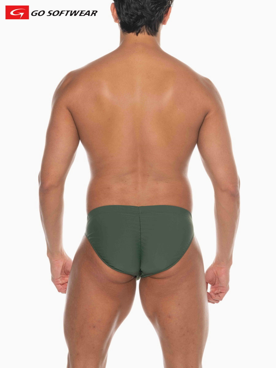 Go Softwear 4506 Men's La Palma 'Buns' Bikini Swim - Olive