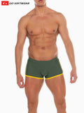 Go Softwear 4541 Men's Seychelles Sq-Cut Swim - Olive