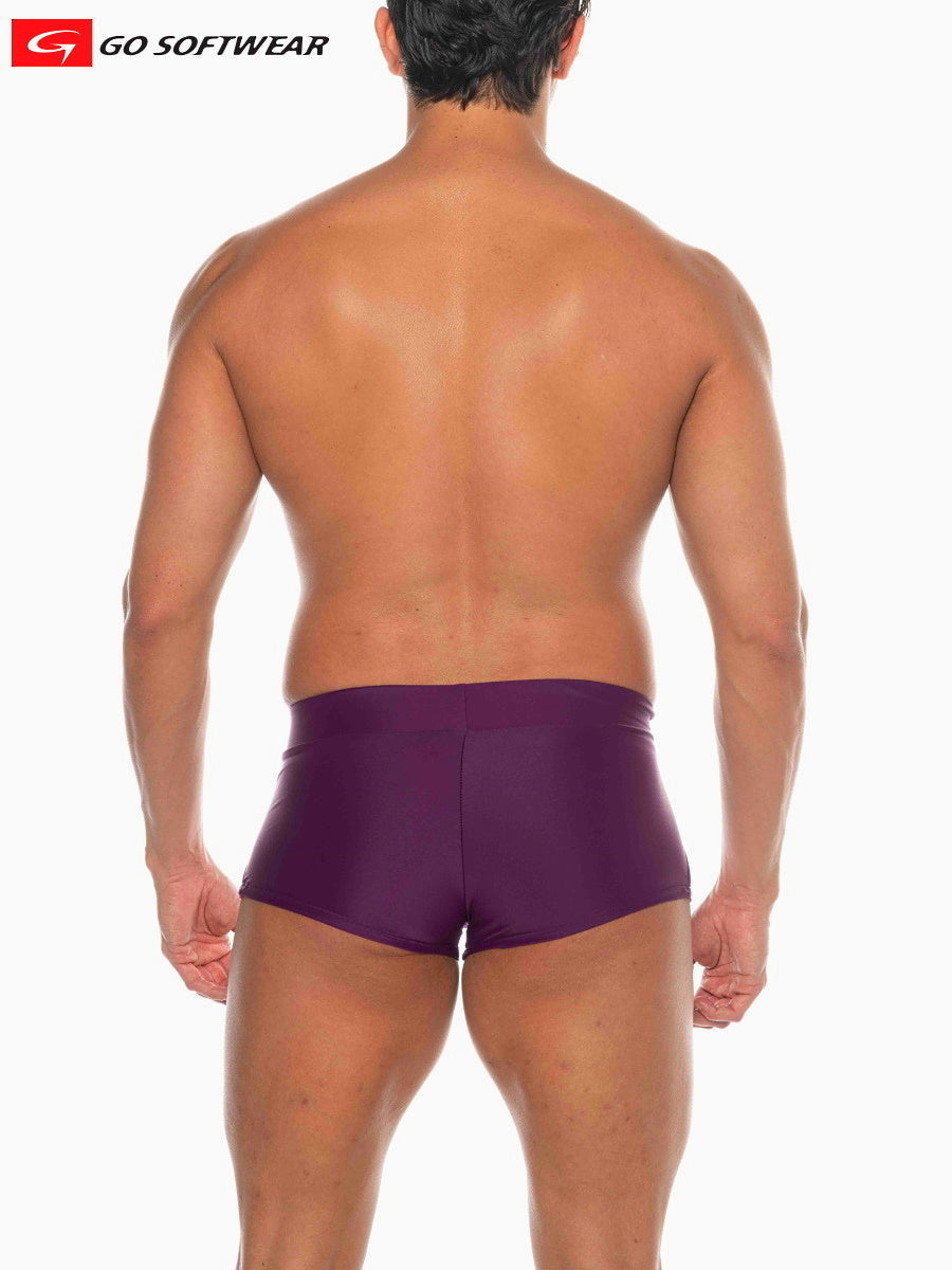 Go Softwear 4547 Men's Zanzibar Square-Cut Swim - Plum