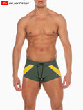 Go Softwear 4547 Men's Zanzibar Square-Cut Swim - Olive