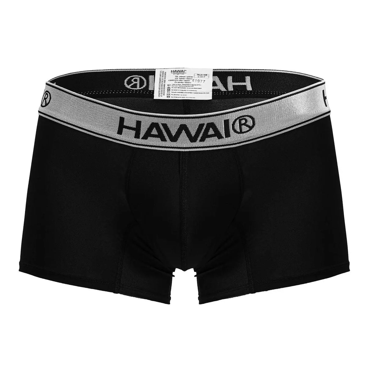 HAWAIR メンズ下着 41977 マイクロファイバー トランクス カラー ブラック-01