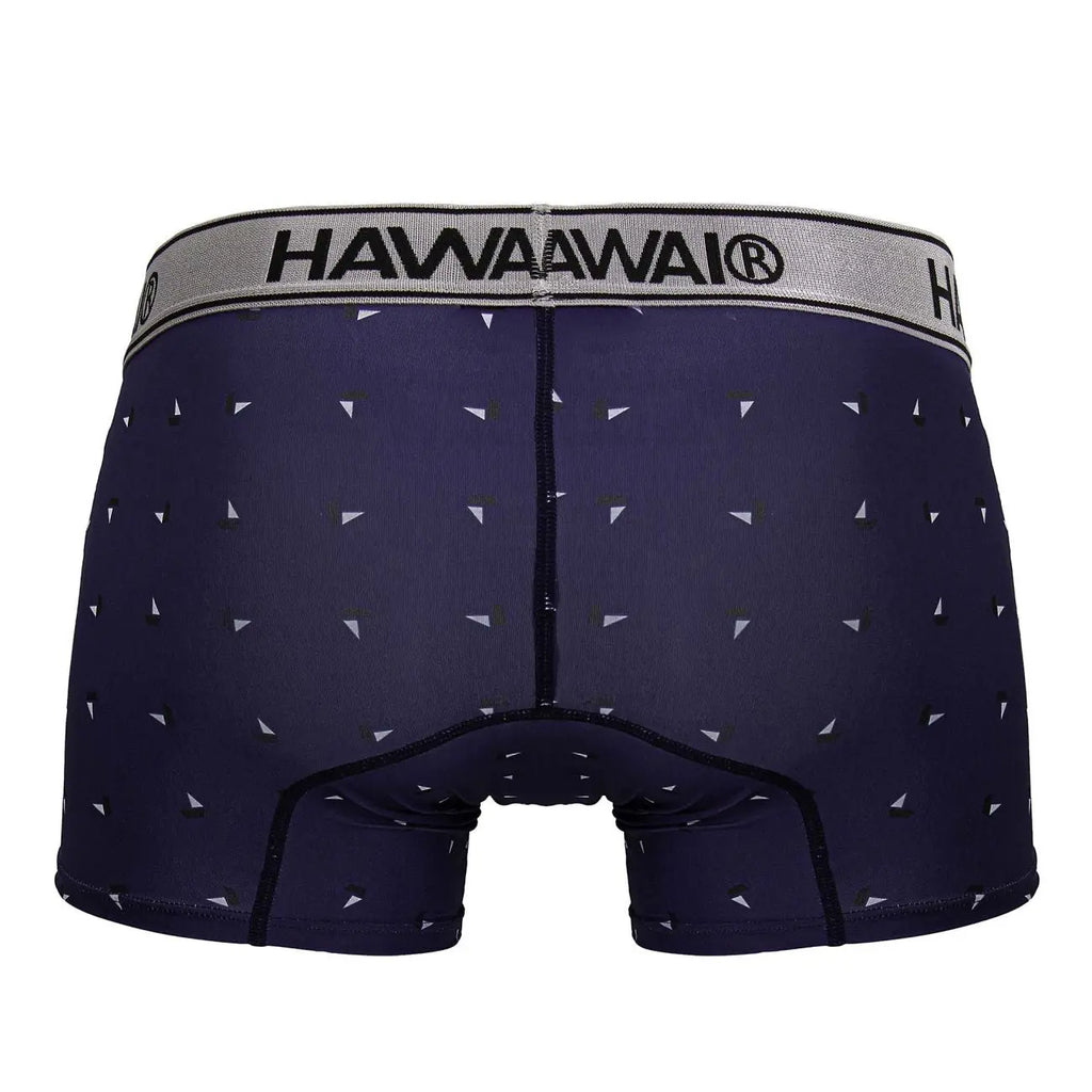 HAWAIR 남성용 언더웨어 42470 프린트 마이크로파이버 트렁크 블루 색상
