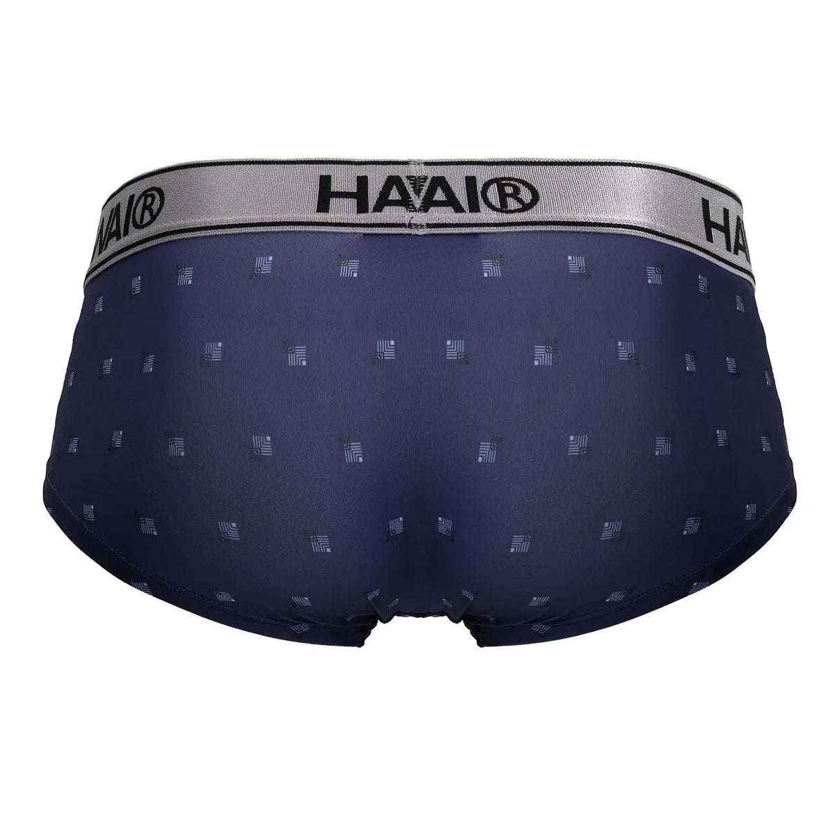 HAWAIR メンズ下着 42480 プリント マイクロファイバー ブリーフ ブルー