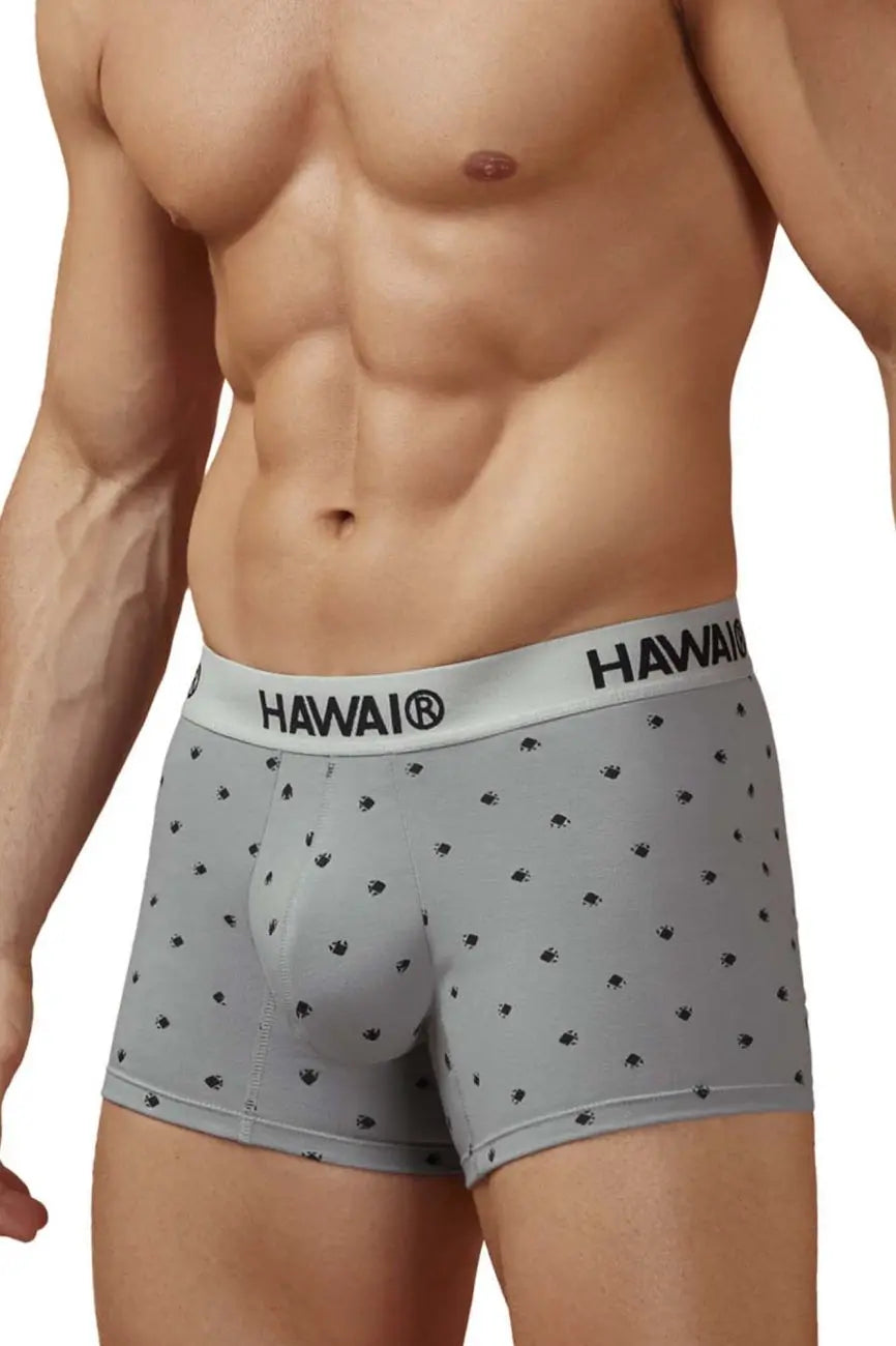 HAWAIR メンズ下着 42571 コットン混紡 トランクス グレー