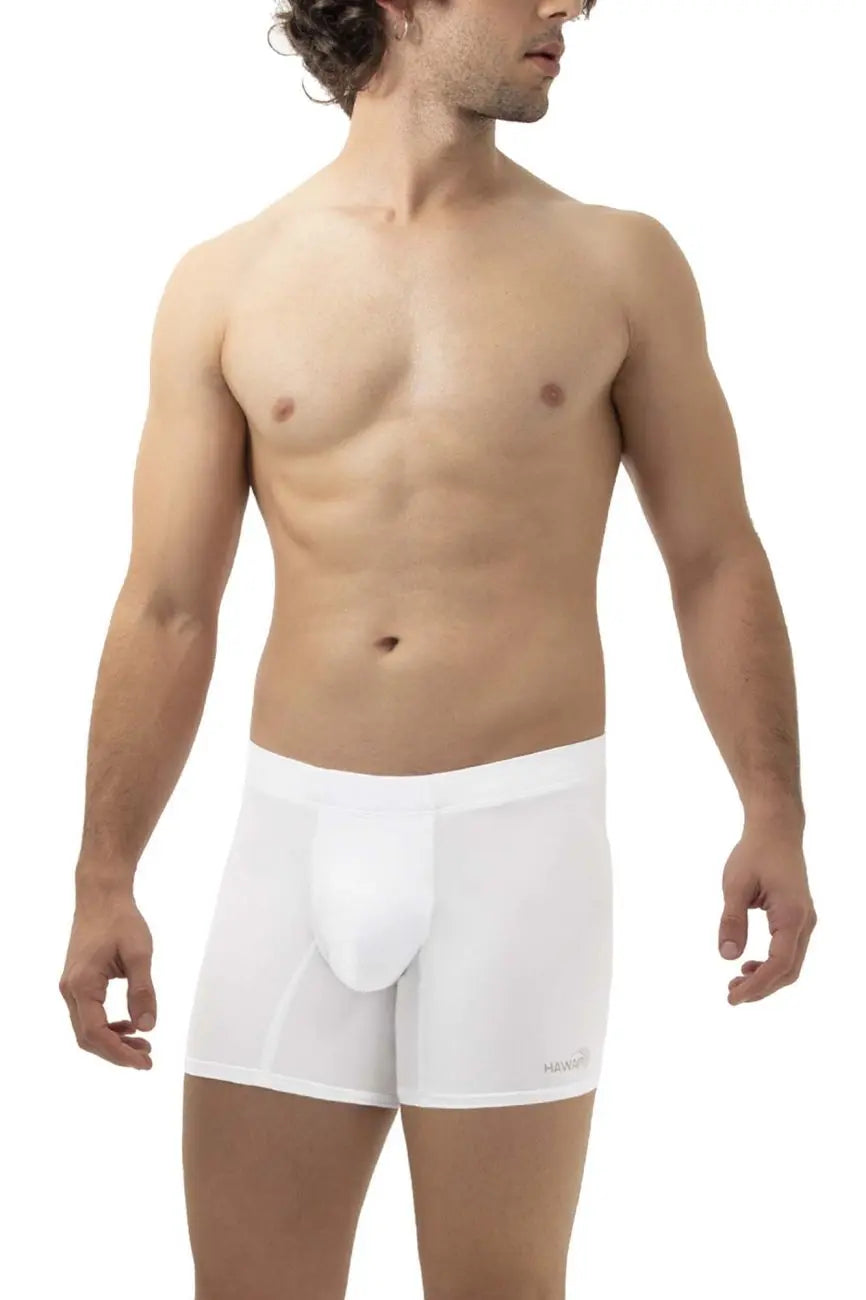 하와이르 남성용 언더웨어 42222 마이크로파이버 트렁크 컬러 화이트