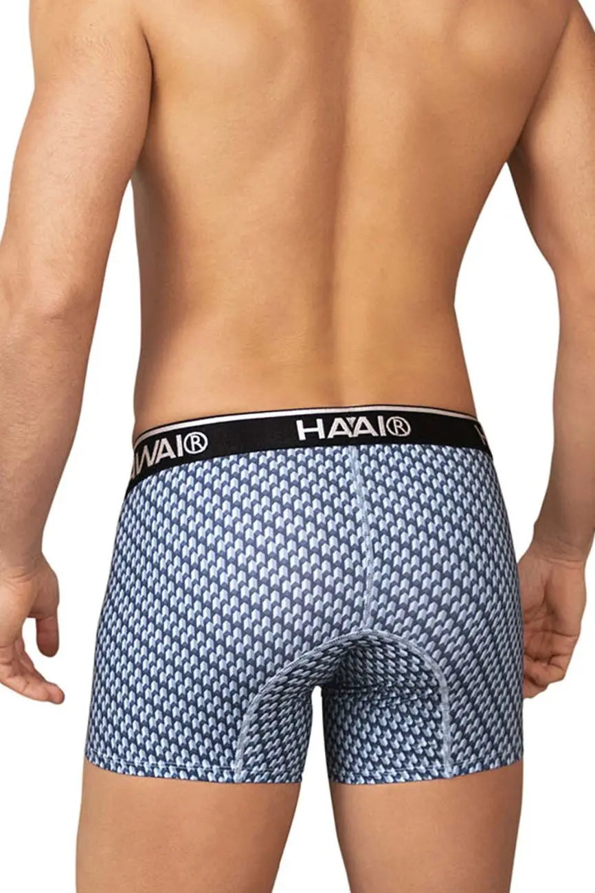 HAWAIR 남성용 속옷 42420 프린트 트렁크 블루 색상