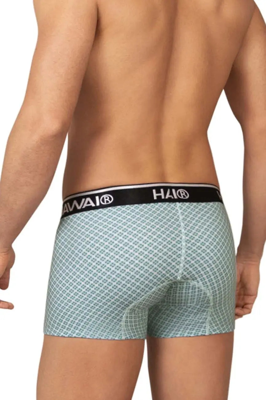 HAWAIR メンズ下着 42421 プリント トランクス カラー：グリーン