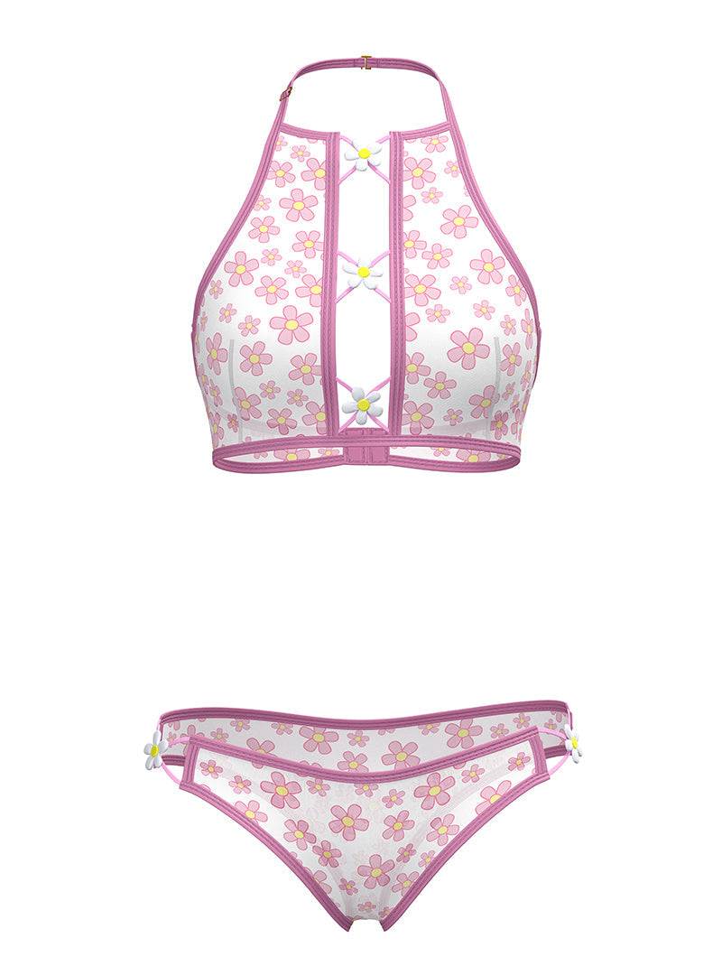 Magic Silk Women's Halter Bralette & Panty Set