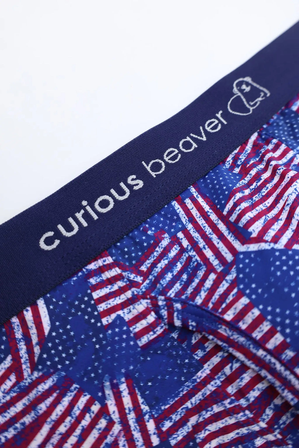 Curious Beaver Men's Boxer Briefs - USA Flag