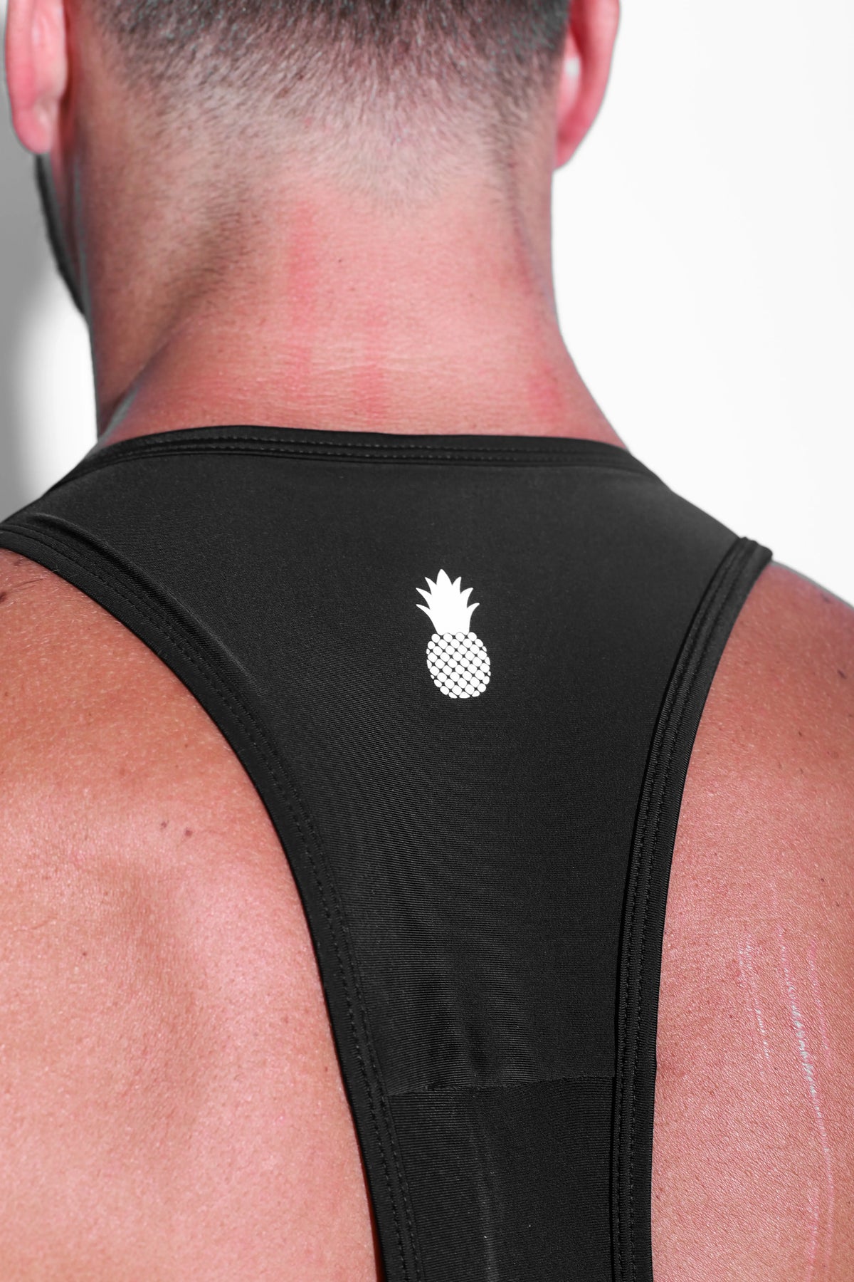 JJ Malibu Men's Athletic Wrestling Singlet Bodysuit  - Obsidian