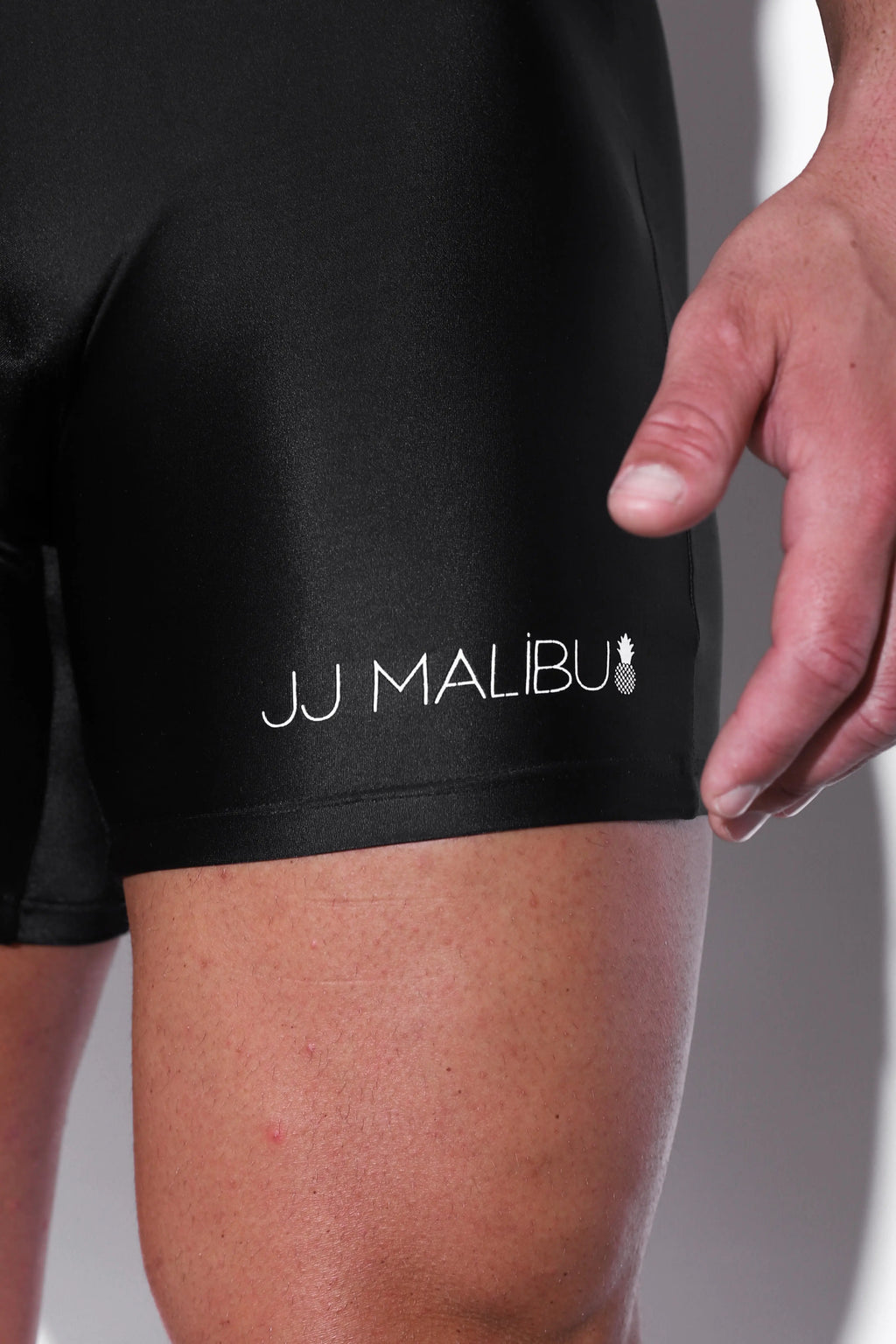 JJ Malibu Men's Athletic Wrestling Singlet Bodysuit  - Obsidian