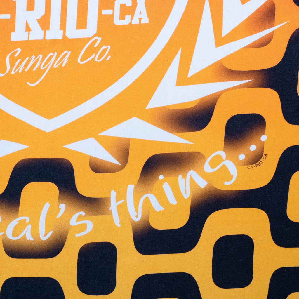 CA-RIO-CA Crest Logo Canga de Praia- Brazilian Beach Towel (Sarong / Pareo)
