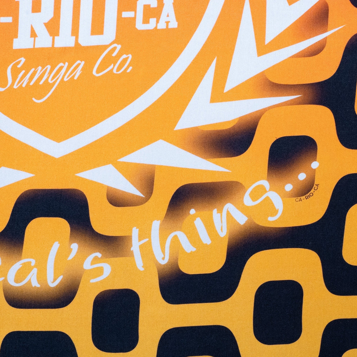 CA-RIO-CA Crest Logo Canga de Praia- Brazilian Beach Towel (Sarong / Pareo)