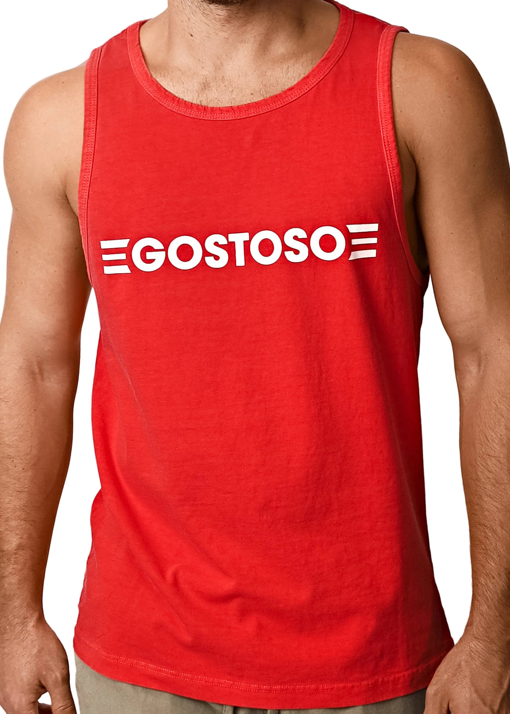 CA-RIO-CA GOSTOSO Red Tank  - Men's tank top