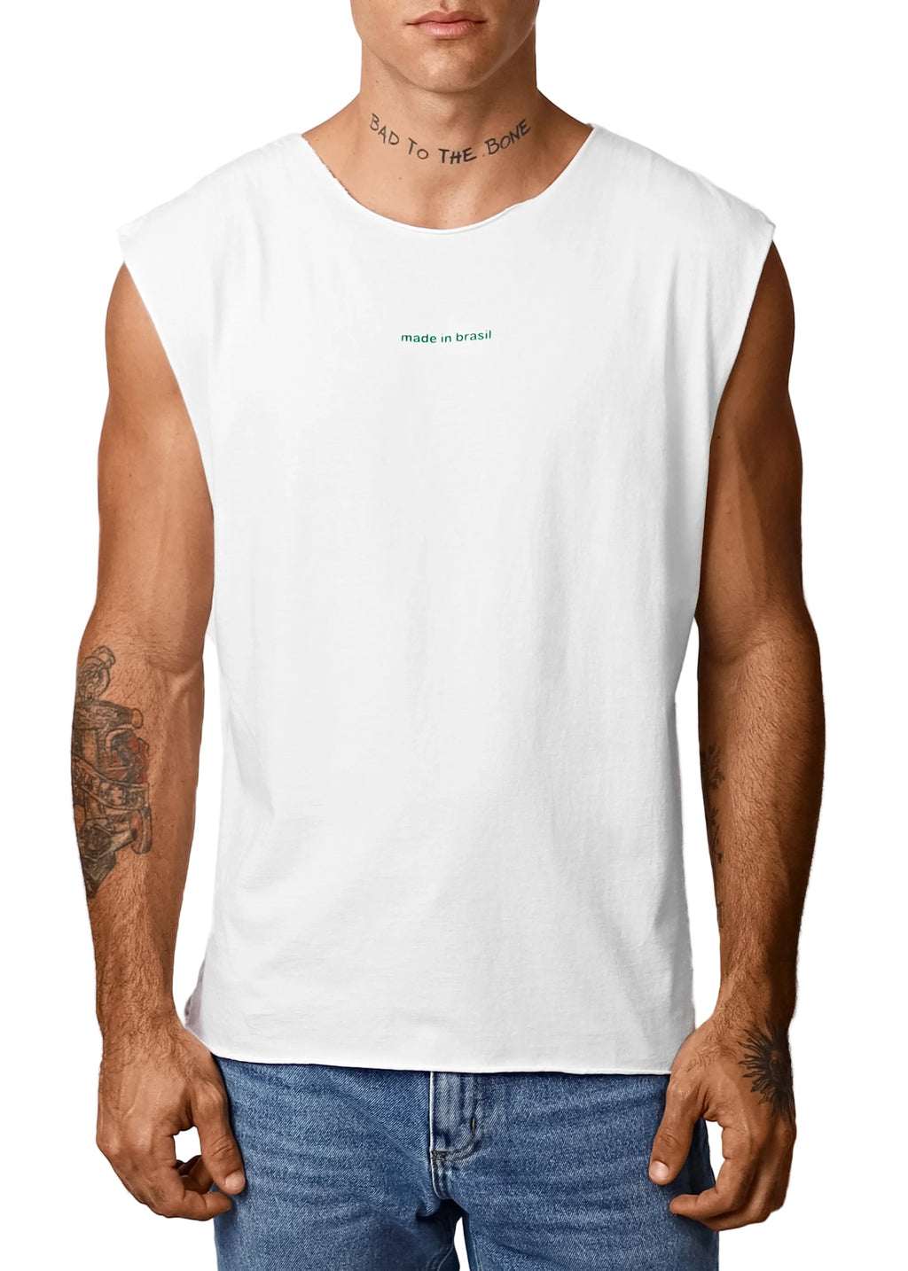 CA-RIO-CA made in brasil  - Men's Cotton Sleeveless T-Shirt