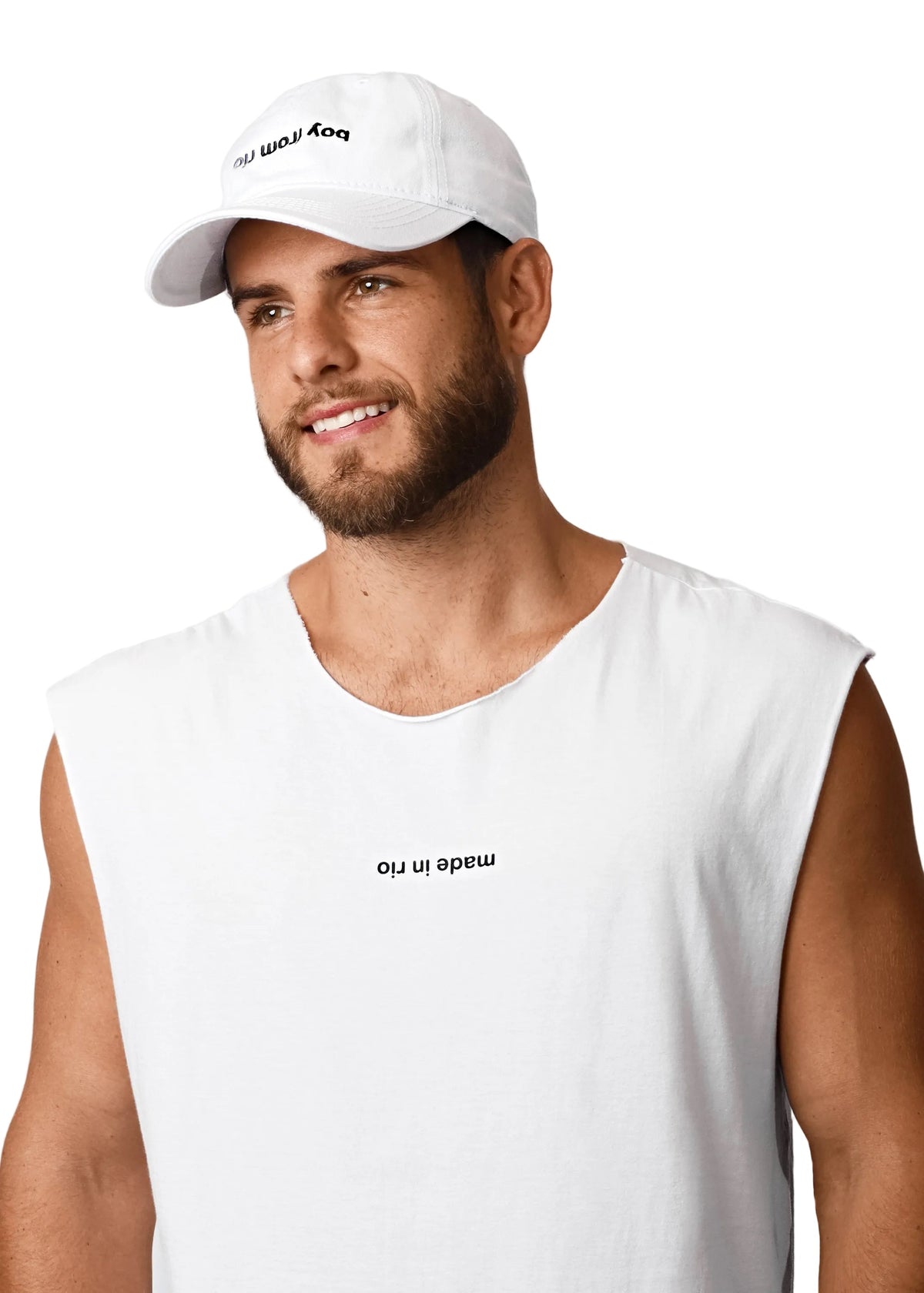 CA-RIO-CA made in rio (flip) - Men's Cotton Sleeveless T-Shirt
