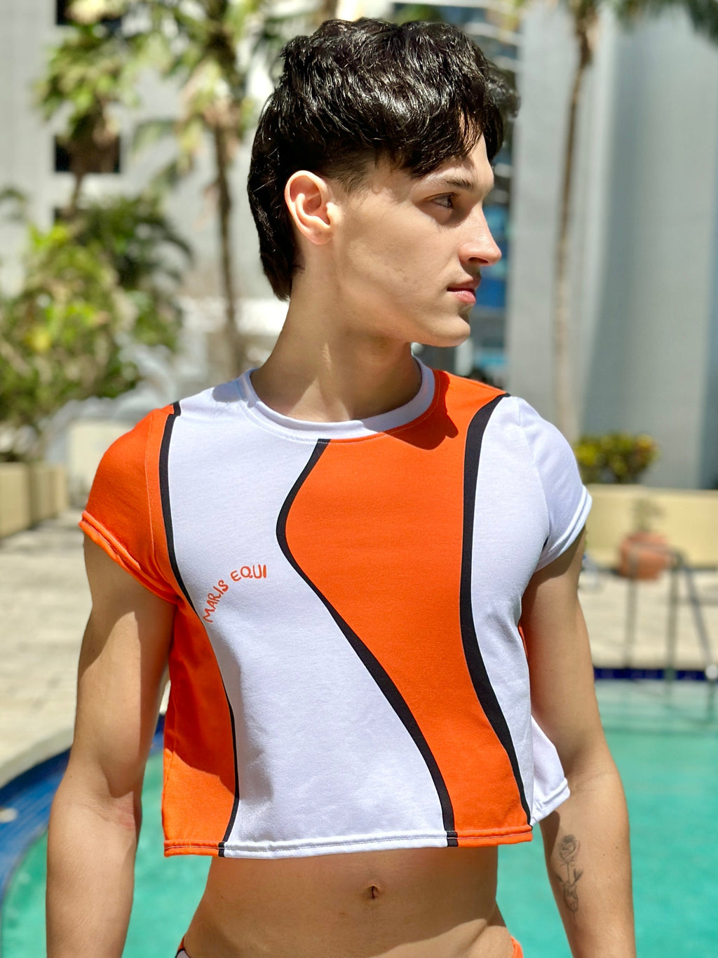 Maris Equi Men's Clownfish Crop Tee Shirt