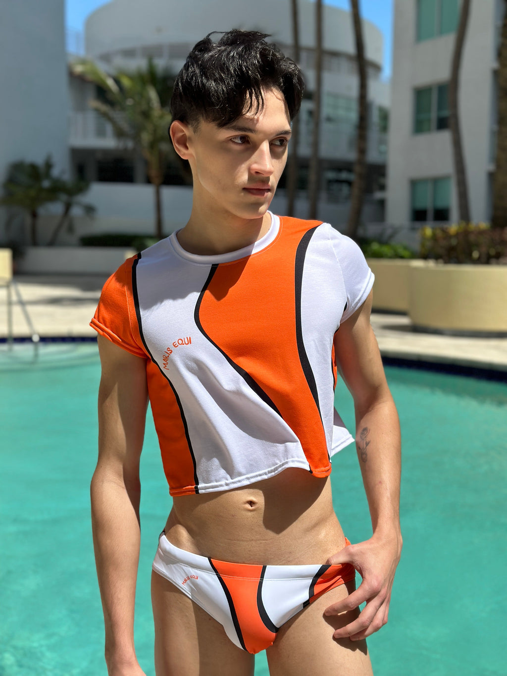 Maris Equi Men's Clownfish Crop Tee Shirt