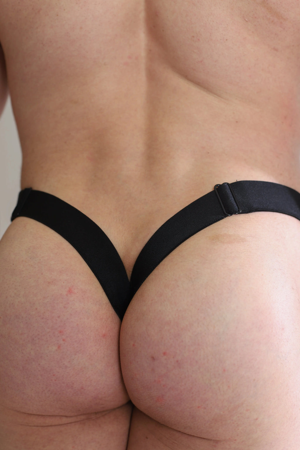 JJ Malibu Men's Deep Back V Jockstrap - Obsidian Black