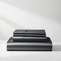 Satin Sheet Set - Charcoal Grey