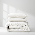 Satin Quilt Cover - White