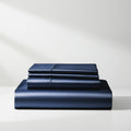 Satin Sheet Set - Navy Blue