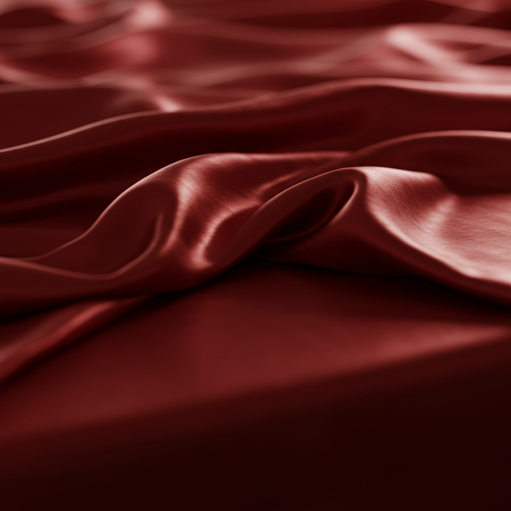 Satin Sheet Set - Wine Red