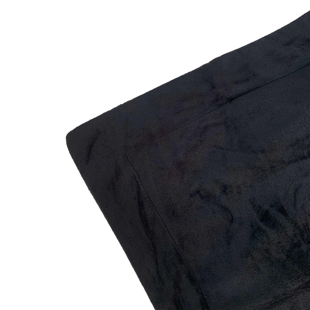 Fur Velvet Quilt Cover - Black