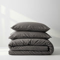Joy Collection Quilt Cover Set - Charcoal