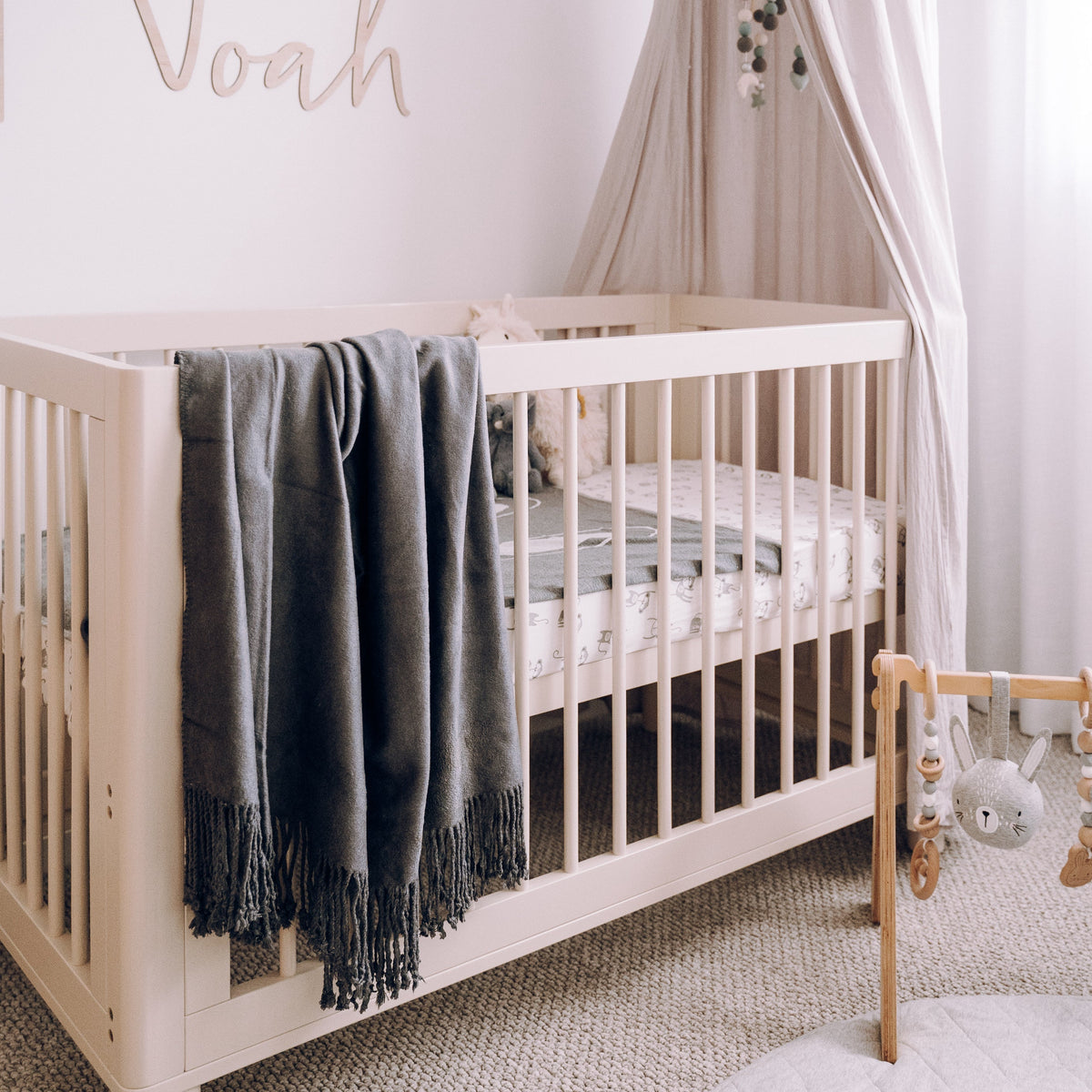 Luxury Bamboo Throw Blanket - Charcoal