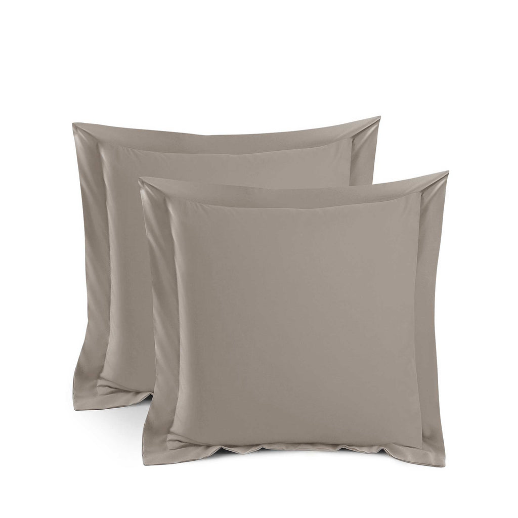 Silky Soft Bamboo European Pillowcase Set - Latte