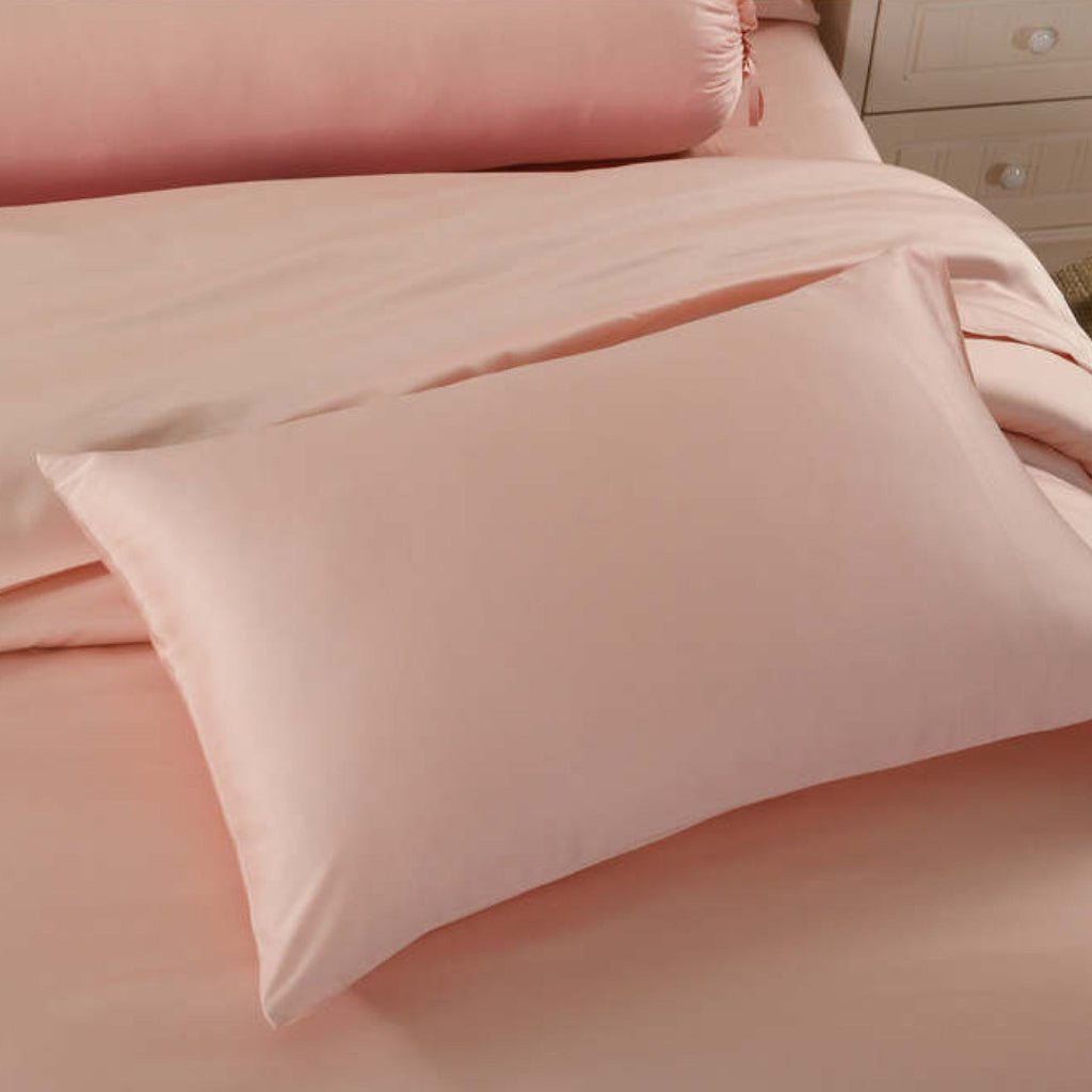 Silky Soft Bamboo Quilt Cover - Coral Pink