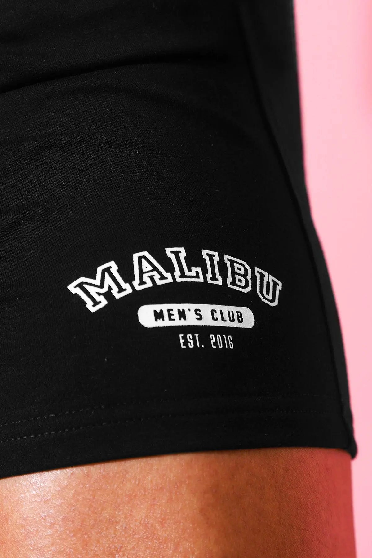 JJ Malibu Men's Varsity 2" Short Shorts with Zipper Pocket  - Midnight Black