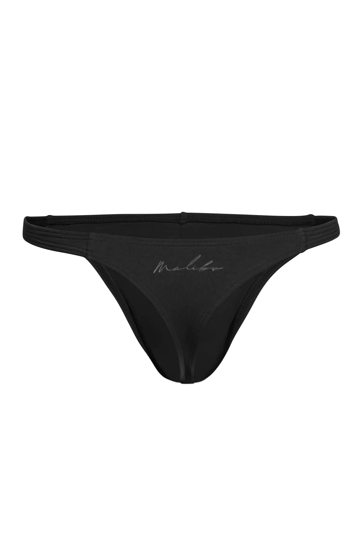 JJ Malibu Men's Cheeky Classic G-String Thong - Black