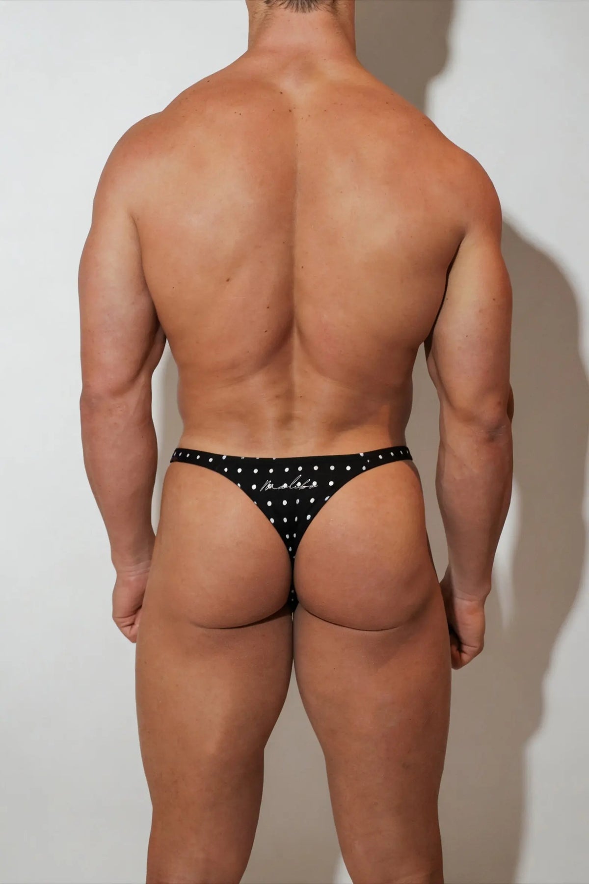 JJ Malibu Men's Cheeky Classic G-String Thong - Polka Dots