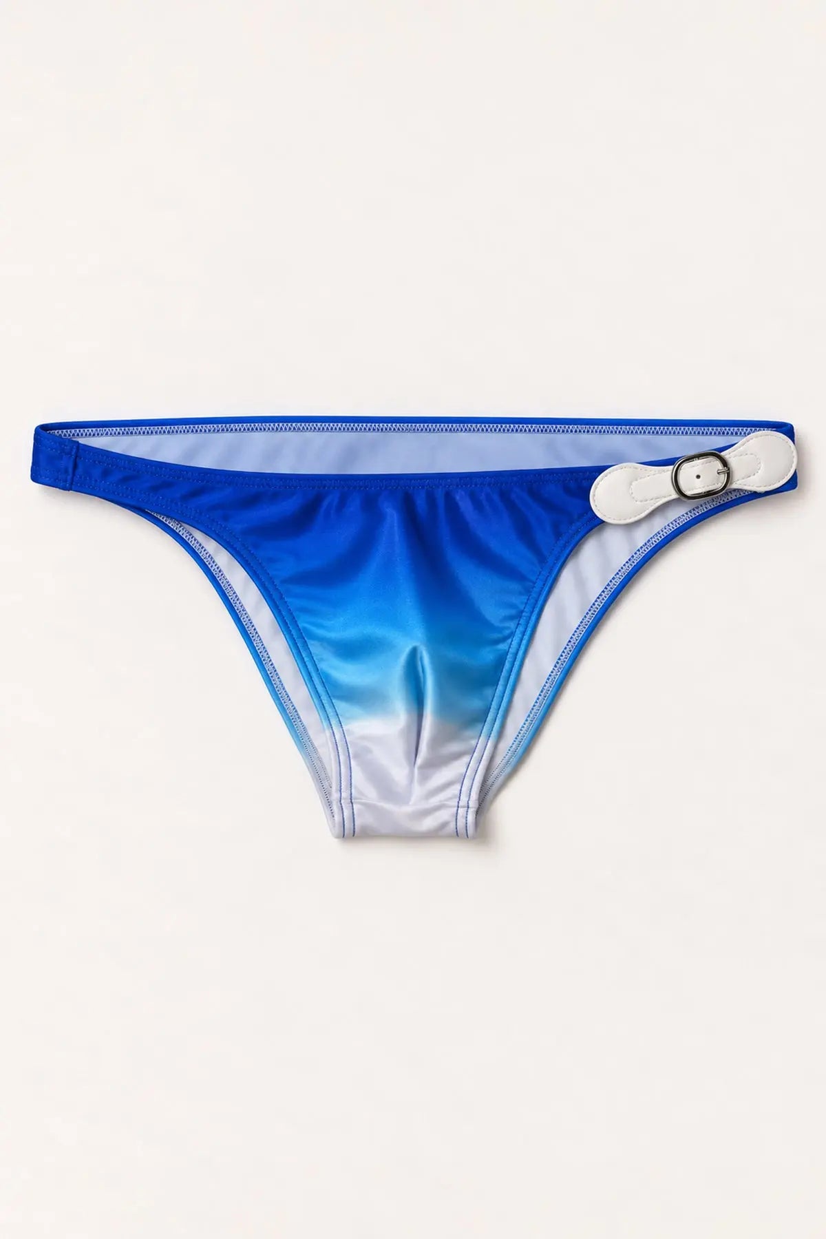 JJ Malibu Renaissance Low-Cut Swim Bikini Briefs for Men - Blue Lagoon