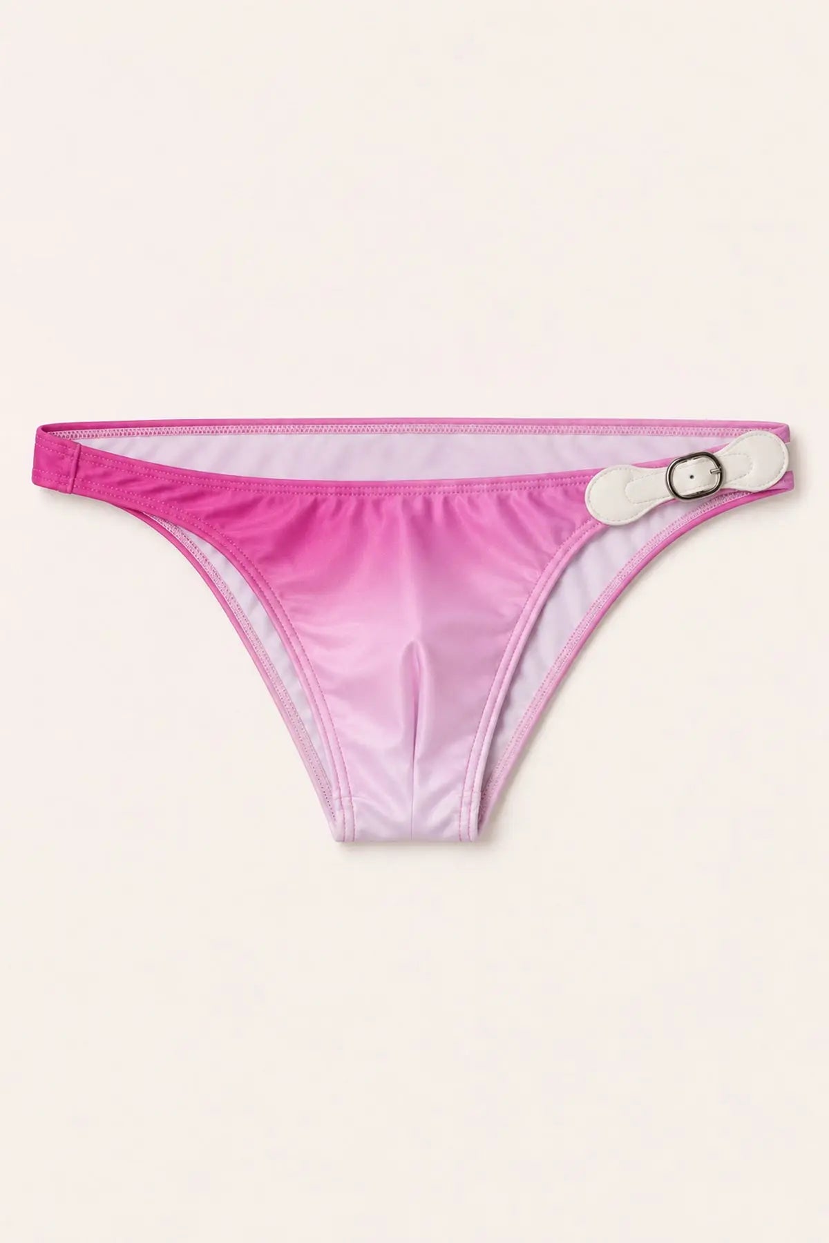 JJ Malibu Renaissance Low-Cut Swim Bikini Briefs for Men - Pink Ombre